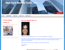 Tablet Screenshot of newyorkmedicalsales.com